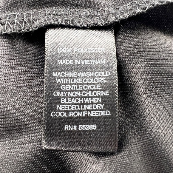 SIZE 2 EXPRESS BLACK SLEEVELESS FORMAL EVENT DRESS GOTH COCKTAIL WEDDING - Picture 9 of 9